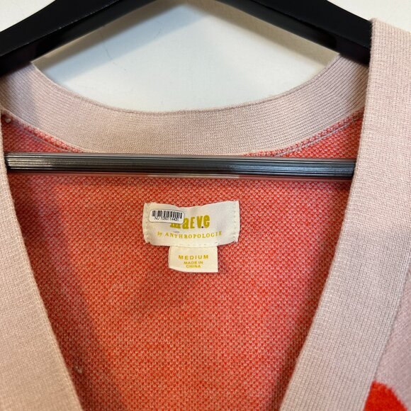 MAEVE by Anthropologie Lily Hearts Cardigan in Pink Size Medium - Picture 4 of 7